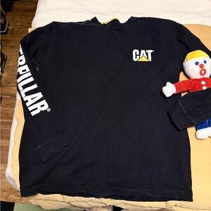 CATerpiller Black Long Sleeve Shirt. Men’s Large